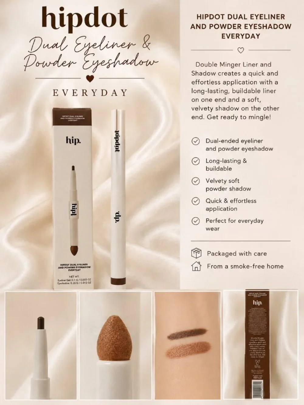 HipDot Dual Eyeliner & Powder Eyeshadow – Everyday